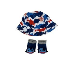 Baby shark Bucket hat with sock bundle
